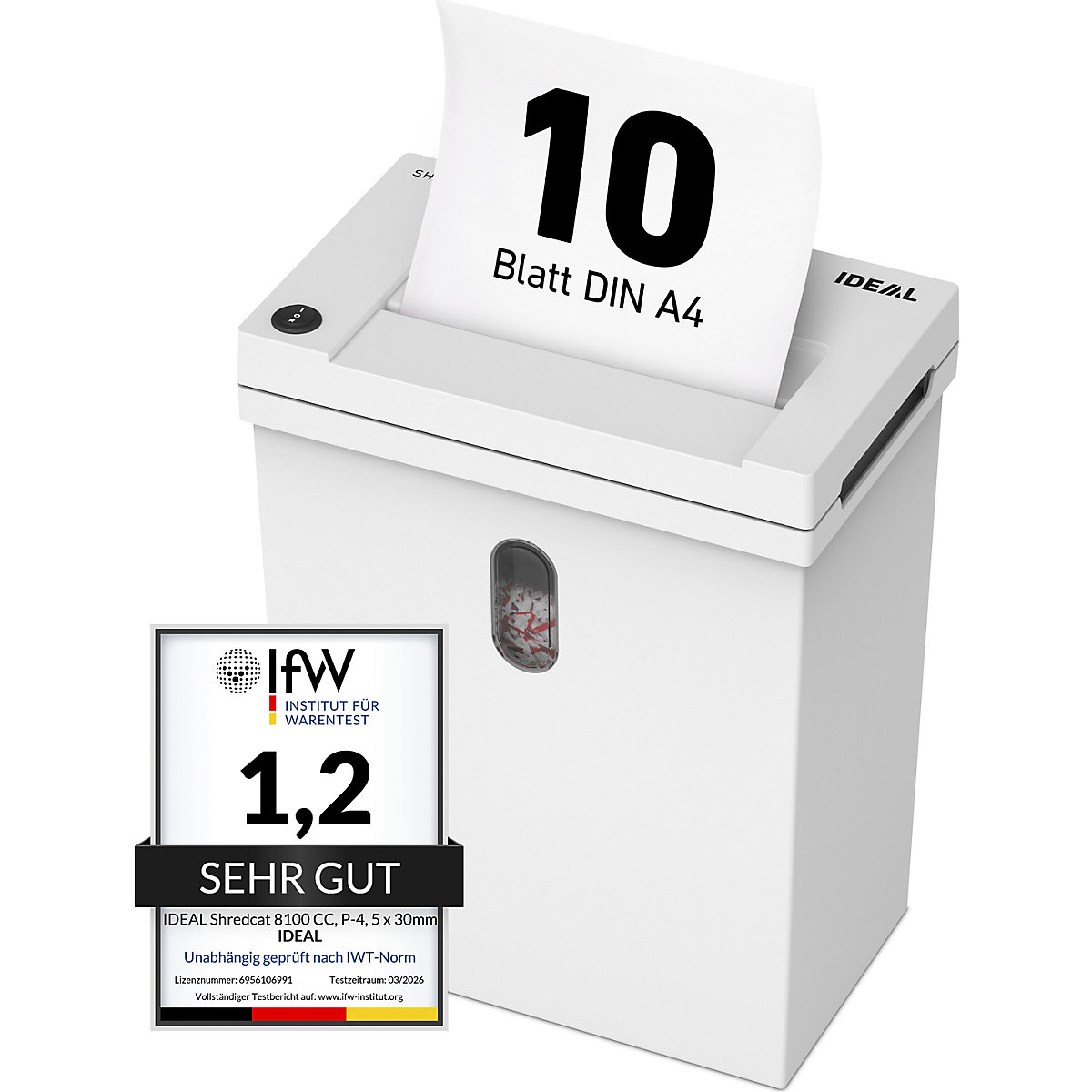 Uništavač dokumenata IDEAL Shredcat 8100 CC – IDEAL (Prikaz proizvoda 2)-1