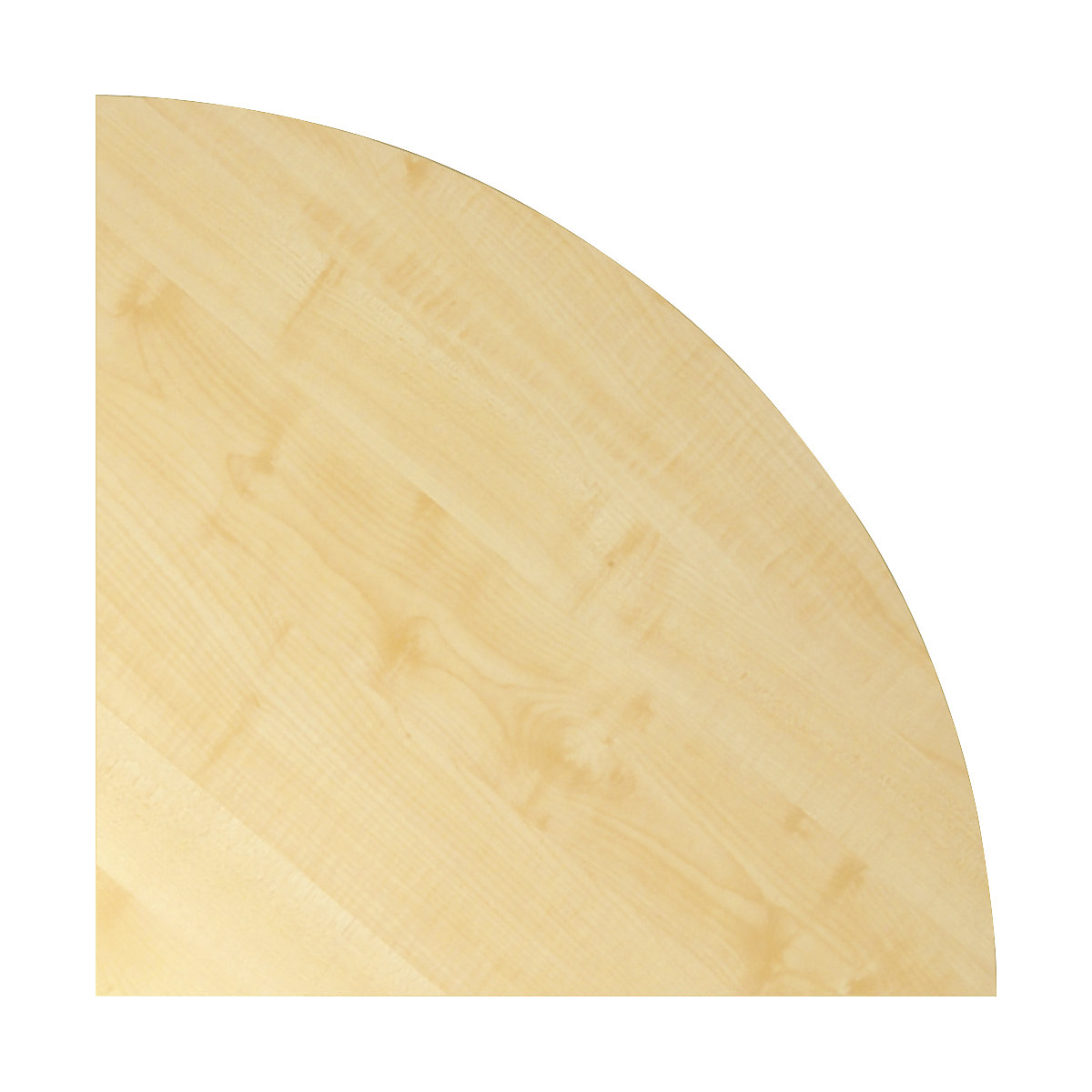 Ploča za konferencijske stolove – eurokraft pro, ploča u obliku četvrtine kruga, širina 800 mm, imitacija javora-10