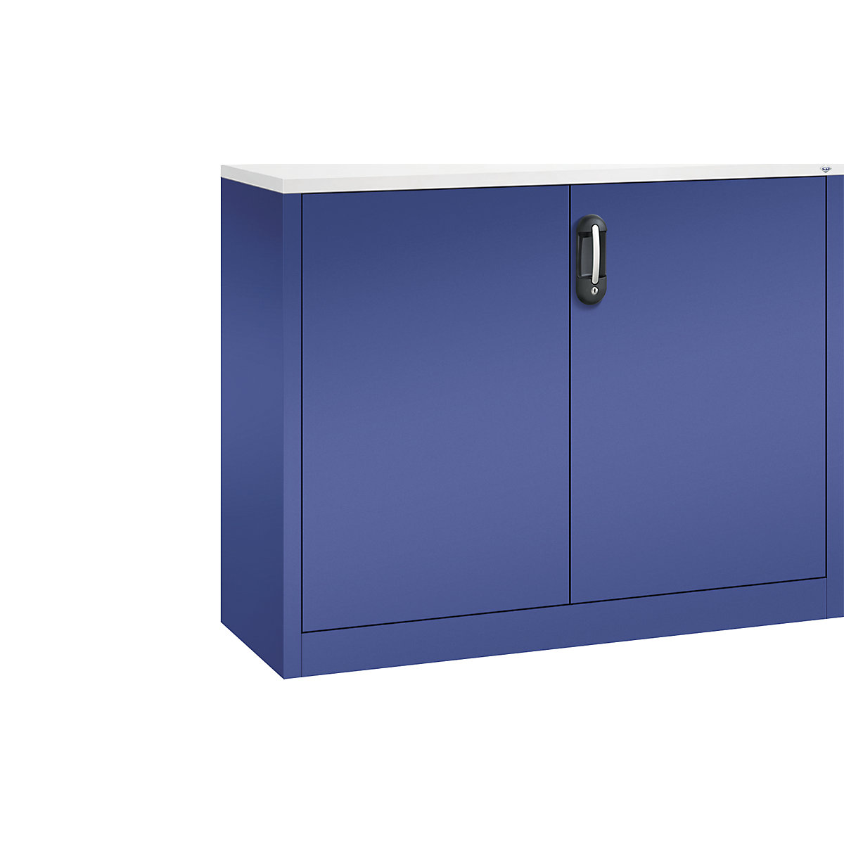 Niska komoda za dokumente ACURADO – C+P, 2 visine za registratore, VxŠxD 1000 x 1200 x 400 mm, u tamno plavoj / tamno plavoj boji