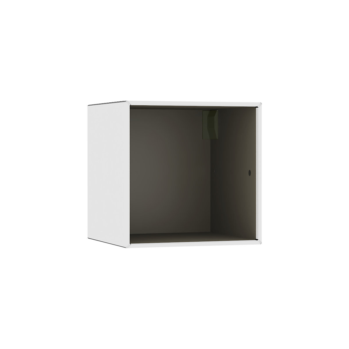 Otvorena pojedinačna kutija, viseća izvedba – mauser, širina 385 mm, u čisto bijeloj / bež sivoj boji-4