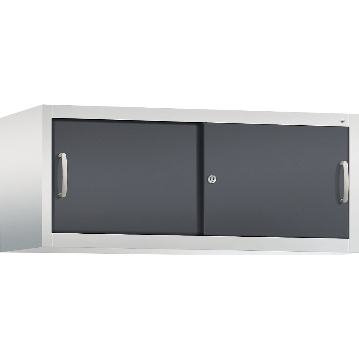 Dogradni ormar s kliznim vratima ACURADO – C+P, VxŠxD 500 x 1200 x 500 mm, u svijetlosivoj / crnosivoj boji-11