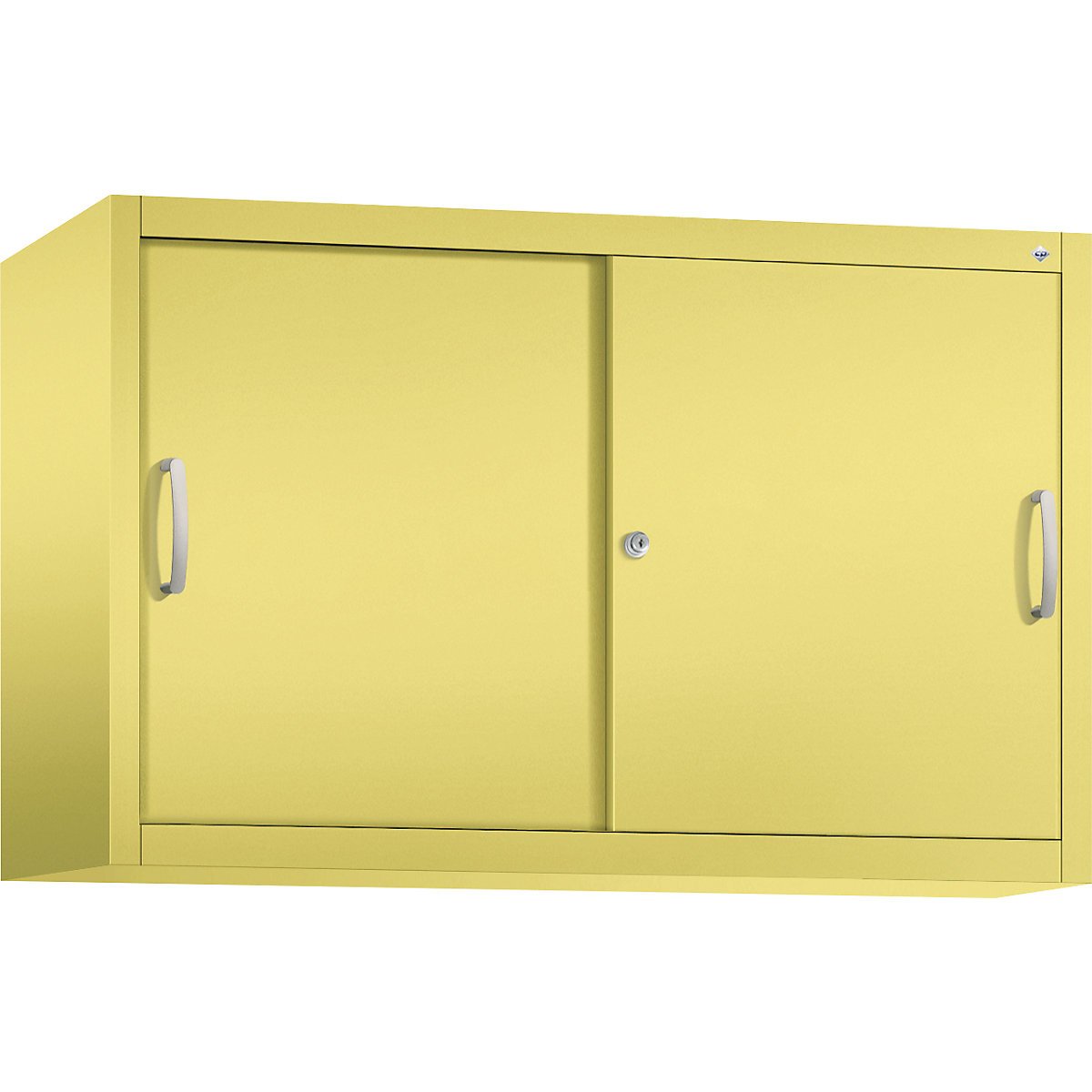 Dogradni ormar s kliznim vratima ACURADO – C+P, 1 polica, VxŠxD 790 x 1200 x 400 mm, u sumpor žutoj boji-22