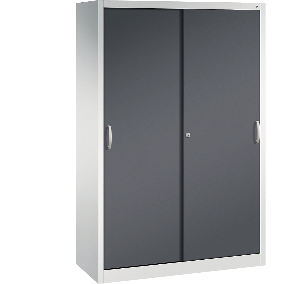 Ormar s kliznim vratima ACURADO – C+P, 6 šipki za vješanje, VxŠxD 1950 x 1200 x 500 mm, u svijetlosivoj / crnosivoj boji-18