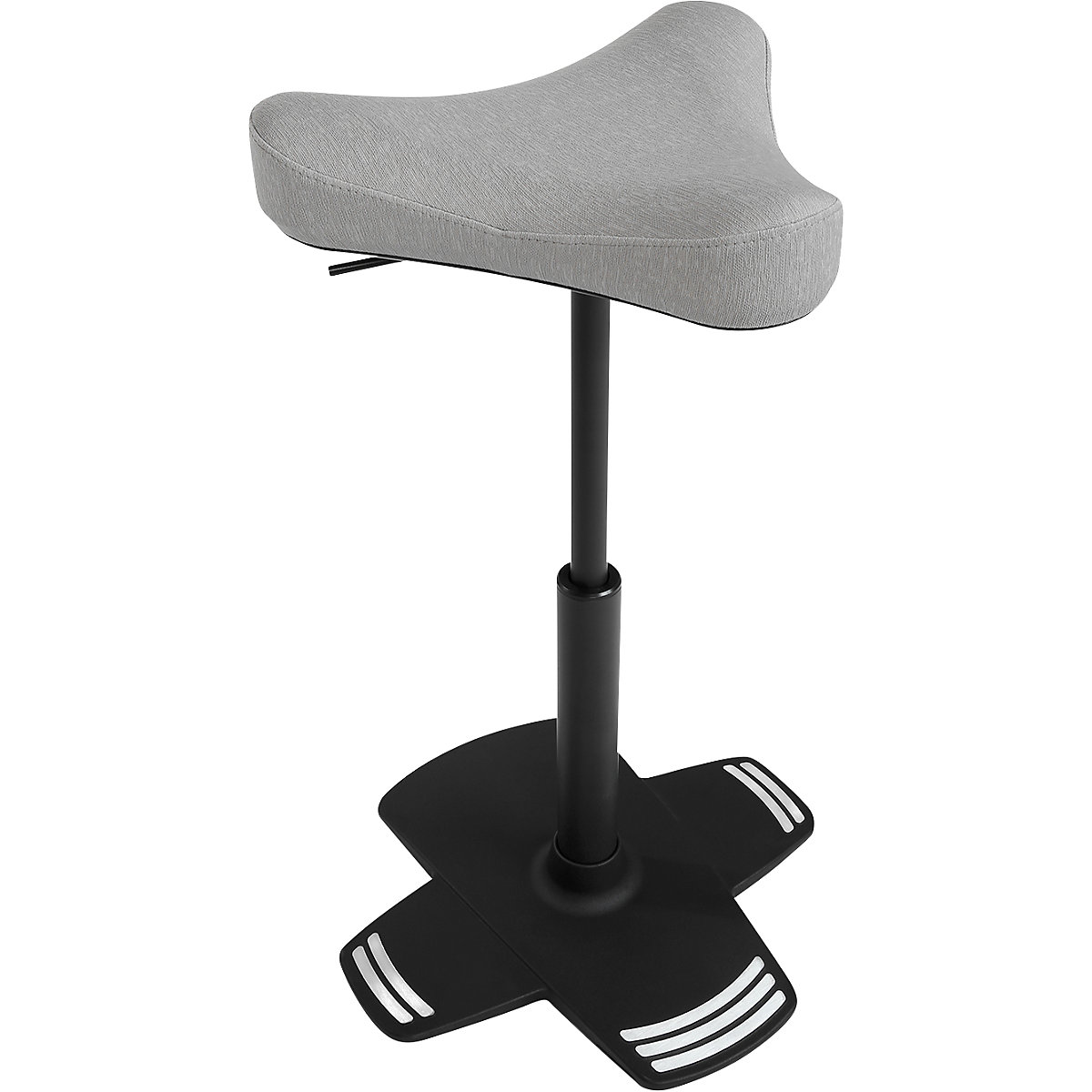 Visoki stolac SITNESS FALCON – Topstar, s ergonomski oblikovanim sedlastim sjedalom, presvlaka u sivoj boji-5