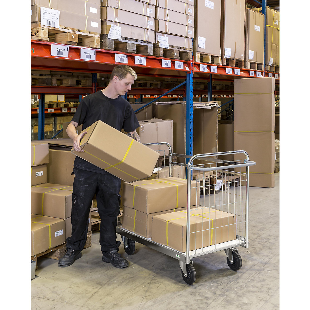 Ocynkowany wózek do transportu paczek – Kongamek (Zdjęcie produktu 8)-7