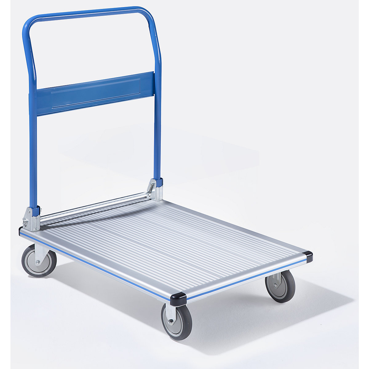 Aluminiowy wózek platformowy KOMFORT, nośność 200 kg, pow. ładunkowa 900 x 620 mm, od 2 szt.-10