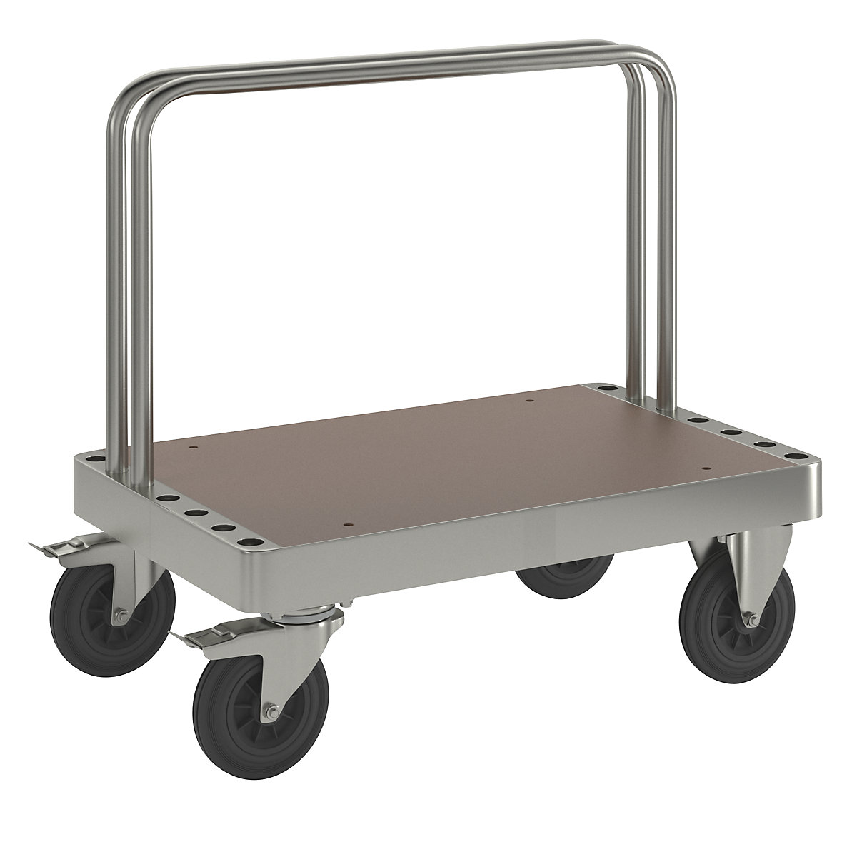 Ocynkowany wózek do transportu płyt – Kongamek, dł. x szer. x wys. 900 x 600 x 960 mm, z ustalaczem-8