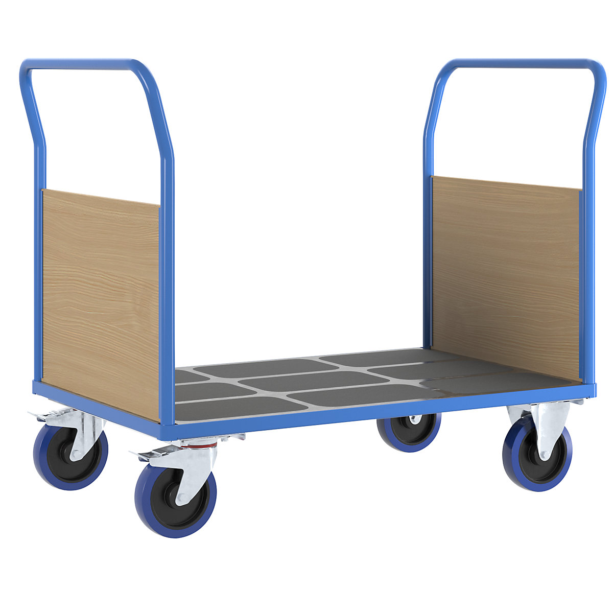 Wózek platformowy ze ściankami czołowymi – eurokraft pro (Zdjęcie produktu 2)-1