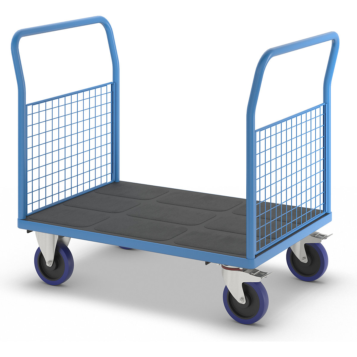 Wózek platformowy ze ściankami kratowymi – eurokraft pro (Zdjęcie produktu 8)-7