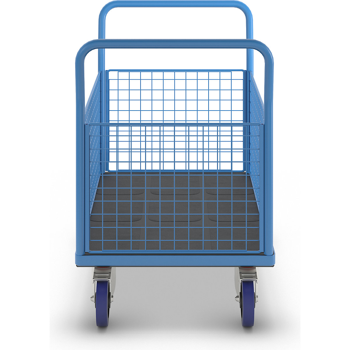 Wózek platformowy ze ściankami kratowymi – eurokraft pro (Zdjęcie produktu 3)-2