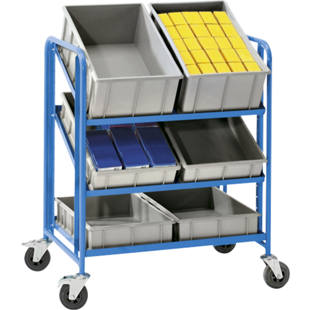 Wózek piętrowy na skrzynki euro