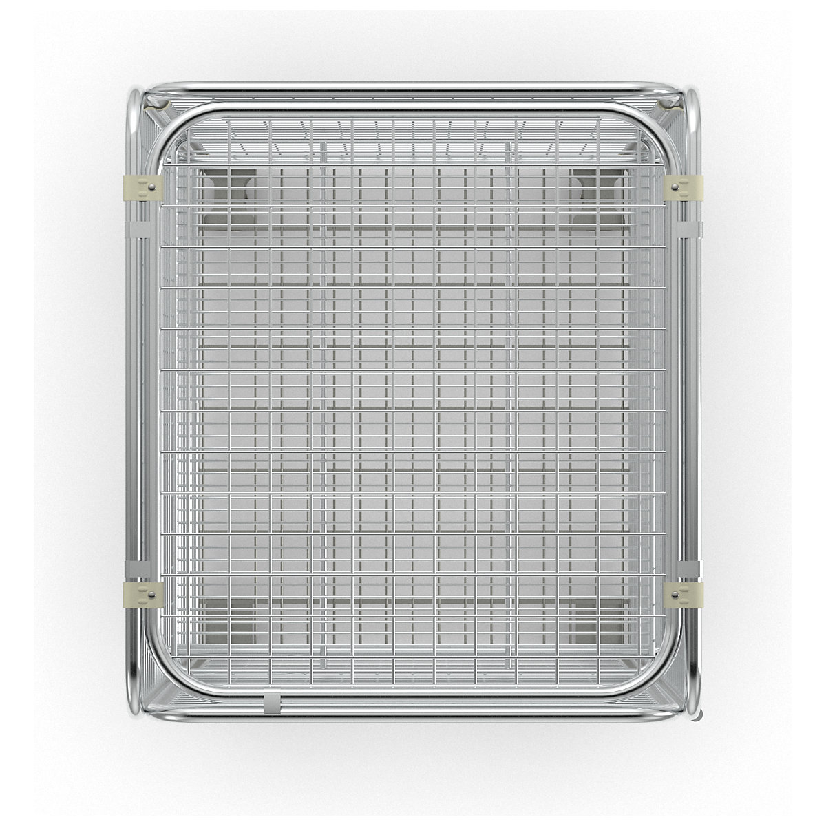 Pojemnik z ochroną antywłamaniową ze stalowym podwoziem na rolkach (Zdjęcie produktu 3)-2