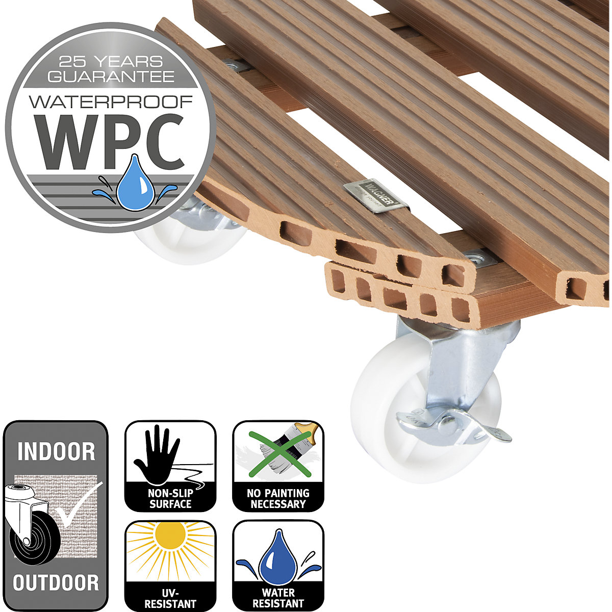 Wózek do roślin, WPC – Wagner (Zdjęcie produktu 4)-3