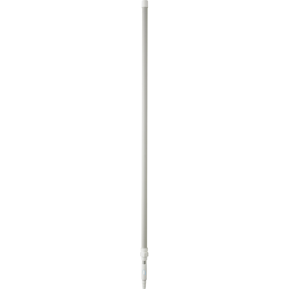 Coadă telescopică, ergonomică – Vikan, Ø 32 mm, lungime 1575 mm – 2780 mm, amb. 5 buc., alb