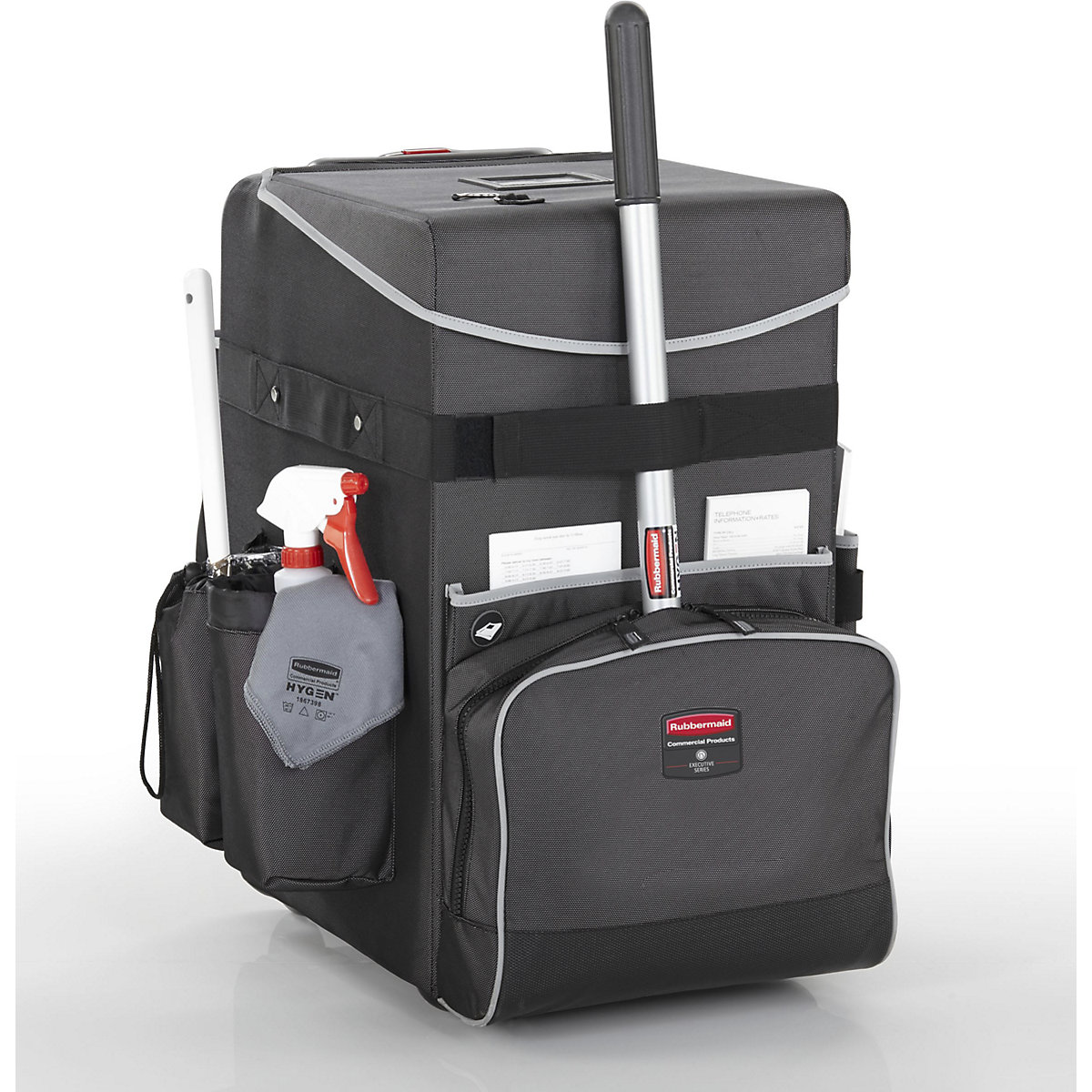 Cărucior de service QUICK CART, mobil – Rubbermaid, lung. x lăț. 419 x 363 mm, mare-13