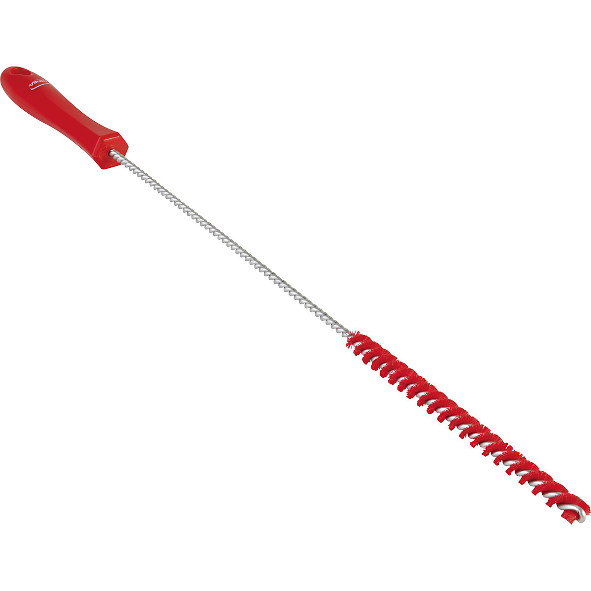 Perie pentru țevi, cu coadă – Vikan, dură, Ø 10 mm, amb. 15 buc., roșu-5
