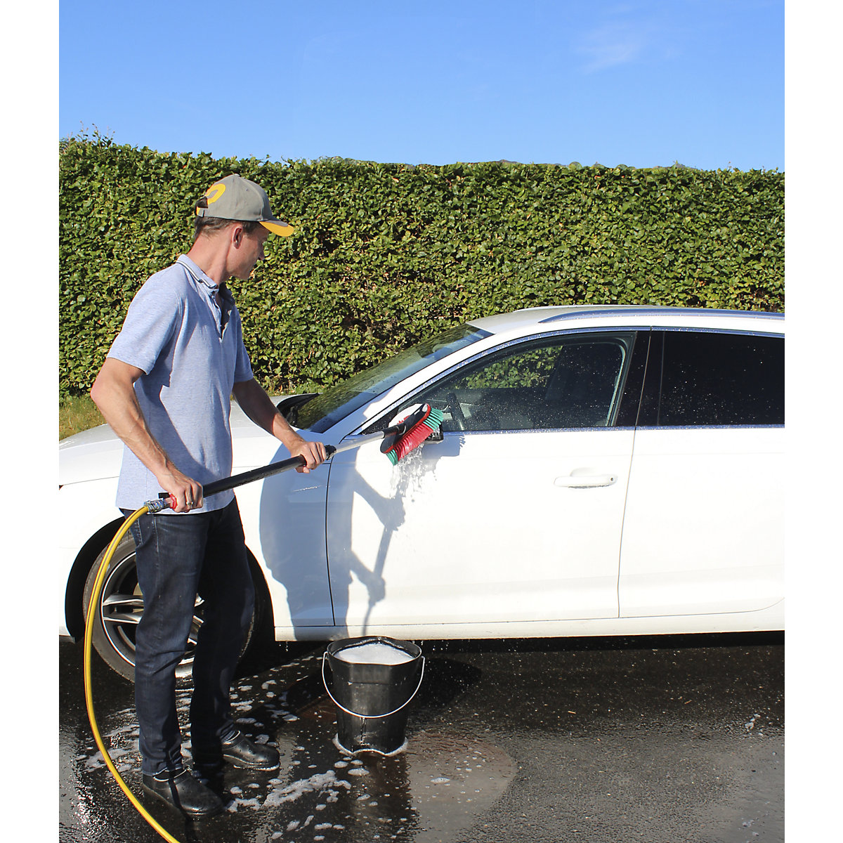 Brosse de lavage pour voitures à articulation rotative – Vikan (Illustration du produit 2)-1