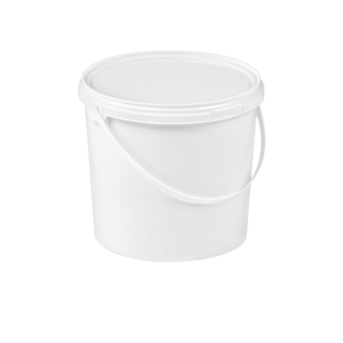 Balde com tampa – eurokraft basic, próprio para alimentos, a partir de 10 unid., volume 2,5 l
