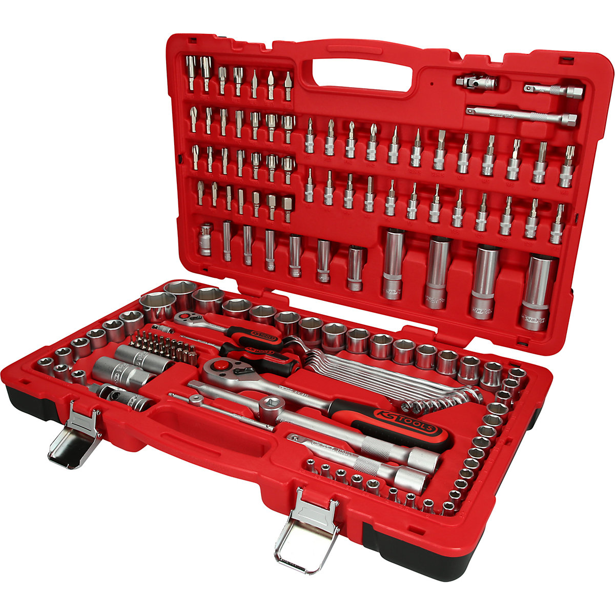 Set di chiavi a bussola 1/4'' + 1/2'' - KS Tools