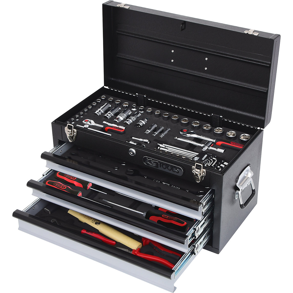 Set di utensili universali CHROMEplus 1/4'' + 3/8'' - KS Tools