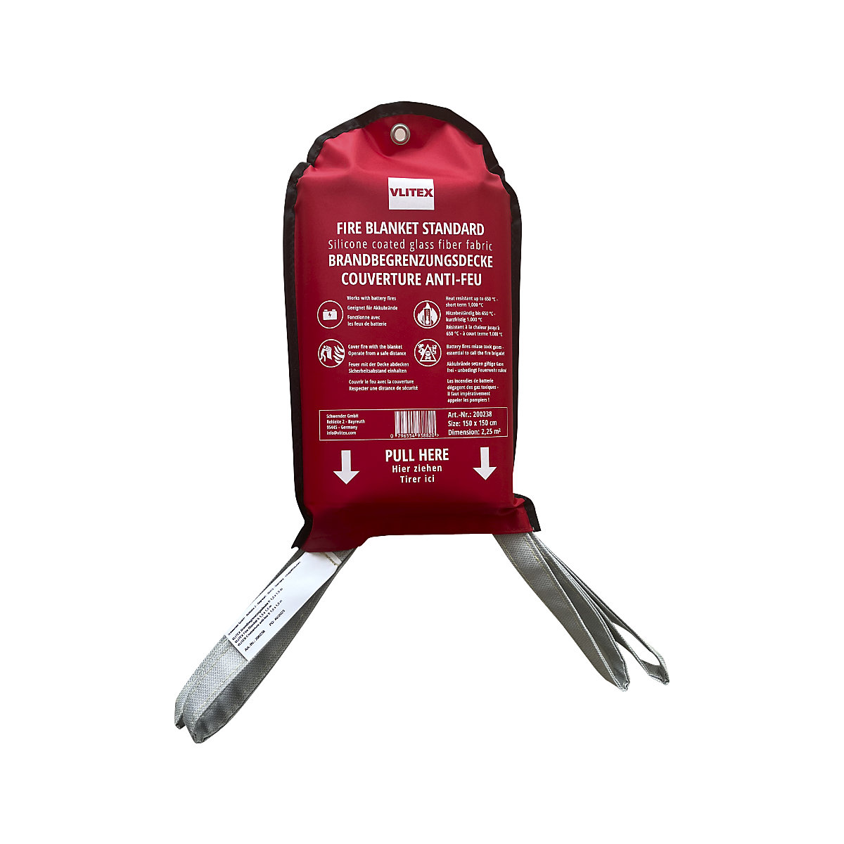 Bâche anti-incendie pour batterie Li-ions STANDARD – VLITEX (Illustration du produit 3)-2