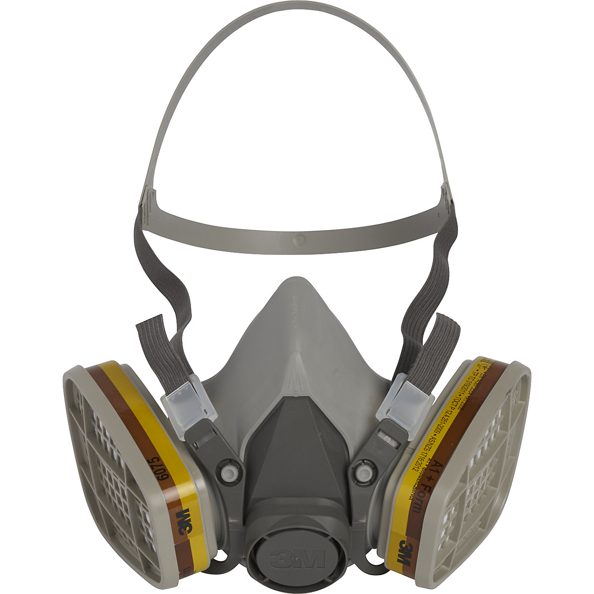 Demi-masque de protection respiratoire de série 6000 de 3M. Homologué NIOSH  Cartouche et filtre non-inclus. Moyen.