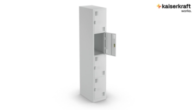 Vestiaire à 4 casiers Alvina – eurokraft basic (Illustration du produit 10)-9