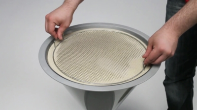 Conical pedestal ashtray made of plastic – VAR (Product illustration 3)-2