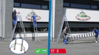 Multifunctionele vouwladder – KRAUSE (Productafbeelding 6)-5