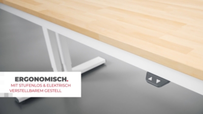 Arbeitstisch, elektrisch höhenverstellbar – Tragkraft 300 kg RAU (Produktabbildung 6)-5