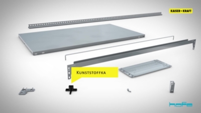 Akten-Steckregal, verzinkt hofe (Produktabbildung 4)-3