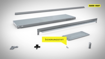 System-Steckregal, Bauart mittelschwer eurokraft pro (Produktabbildung 3)-2