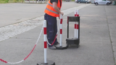 Kettenständerset mit Transportwagen CrashStop (Produktabbildung 17)-16