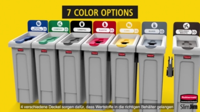 SLIM JIM® recyclable material station – Rubbermaid (Product illustration 9)-8