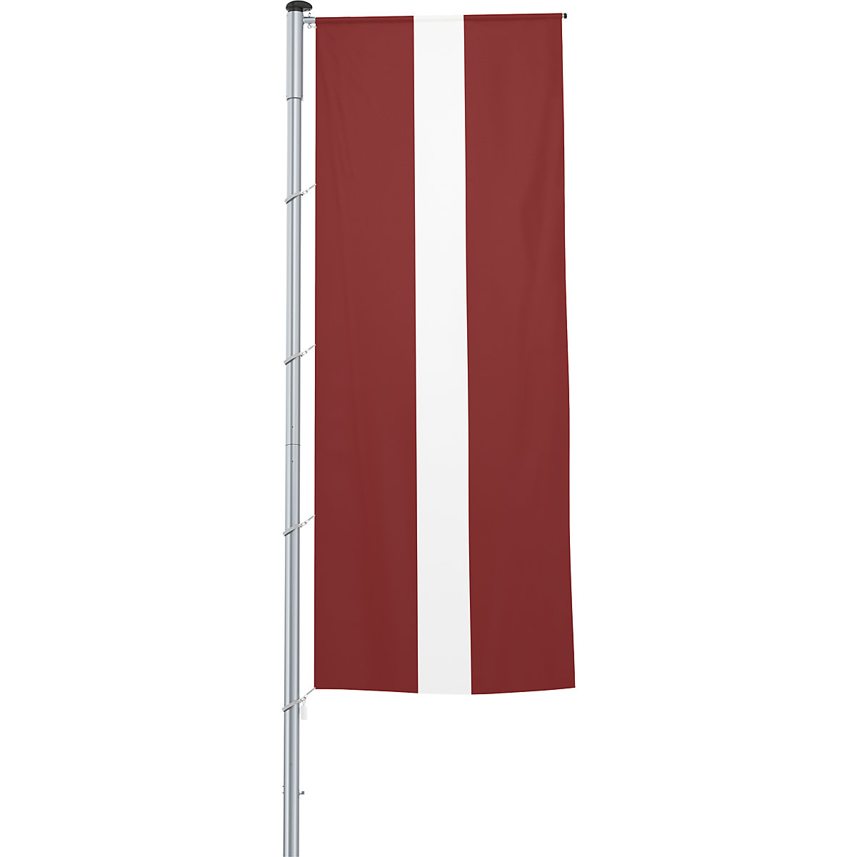 Zastava na jarbolu/nacionalna zastava – Mannus, format 1,2 x 3 m, Latvija