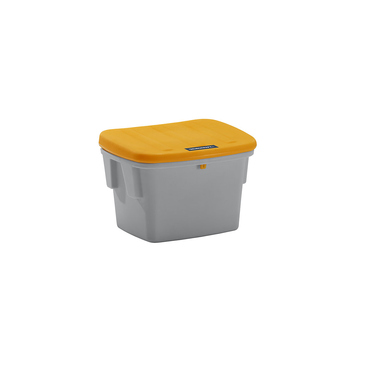 Univerzální nádoba a nádoba na posypový materiál – eurokraft pro, bez odběrového otvoru, 60 l, oranžové víko-3