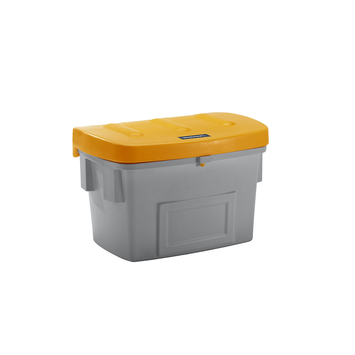 Univerzální nádoba a nádoba na posypový materiál – eurokraft pro, bez odběrového otvoru, 200 l, oranžové víko-9