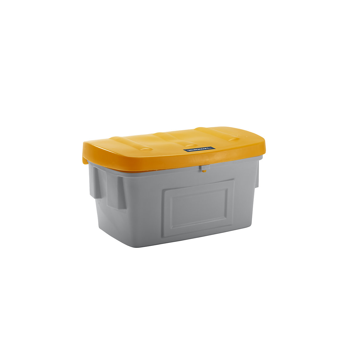 Univerzální nádoba a nádoba na posypový materiál – eurokraft pro, bez odběrového otvoru, 400 l, oranžové víko-4