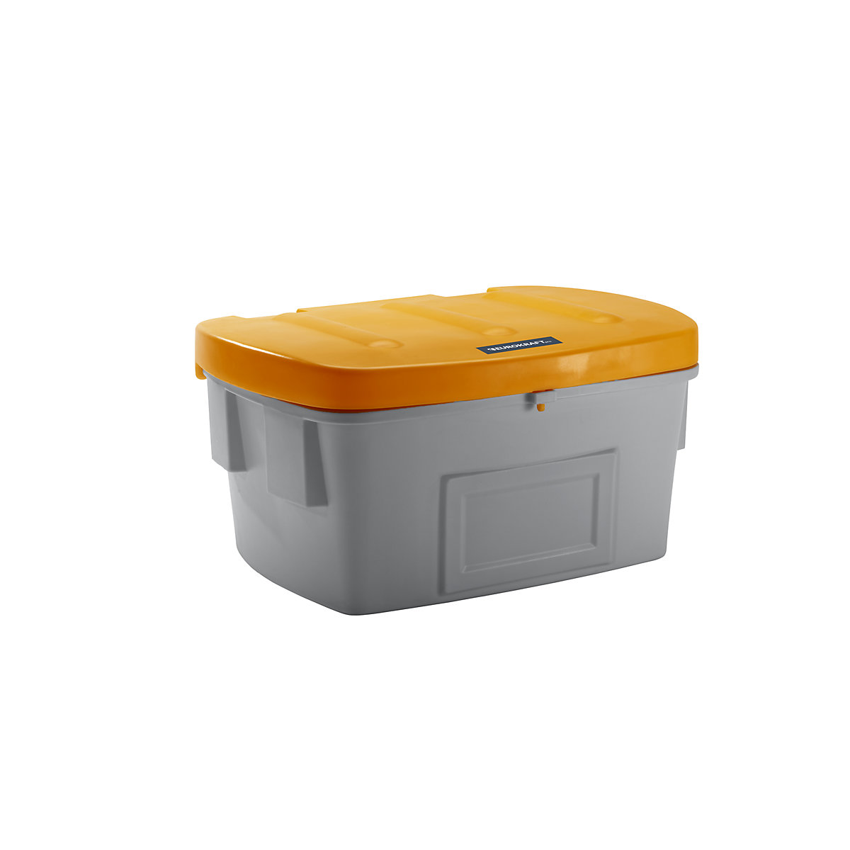 Univerzální nádoba a nádoba na posypový materiál – eurokraft pro, bez odběrového otvoru, 550 l, oranžové víko-2