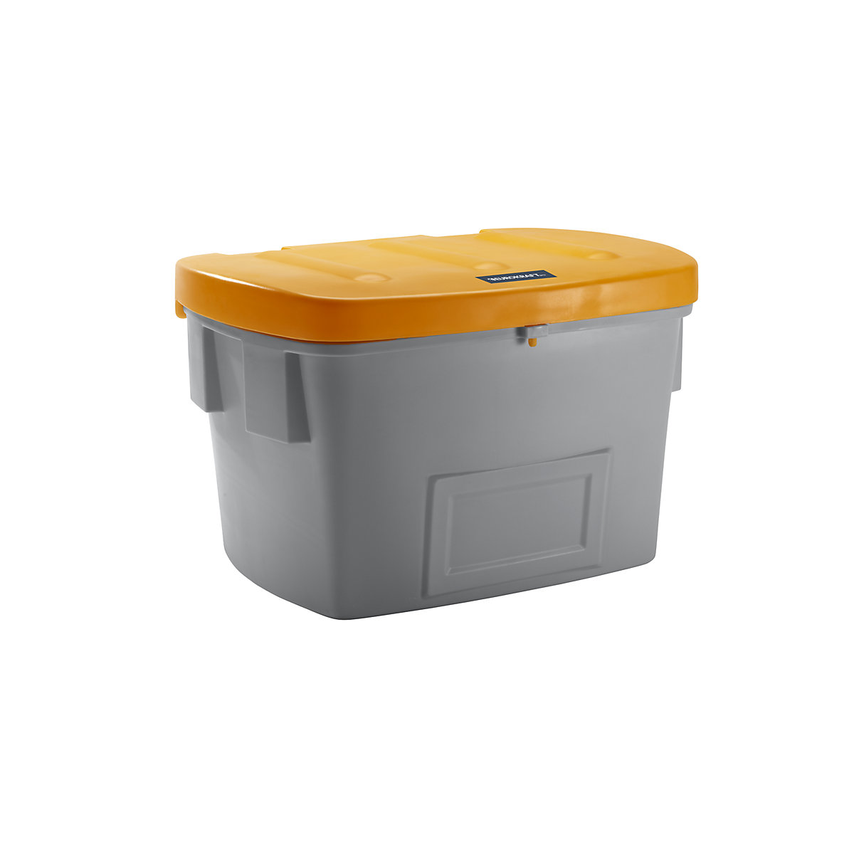 Univerzální nádoba a nádoba na posypový materiál – eurokraft pro, bez odběrového otvoru, 700 l, oranžové víko-10