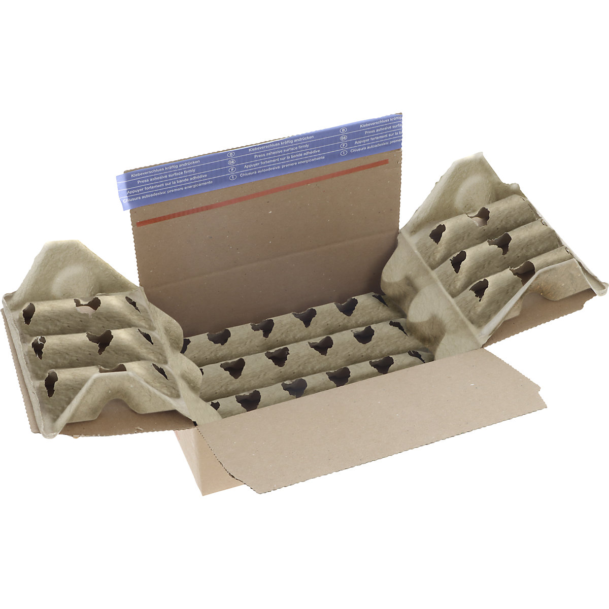 Versandverpackung aus Faserguss