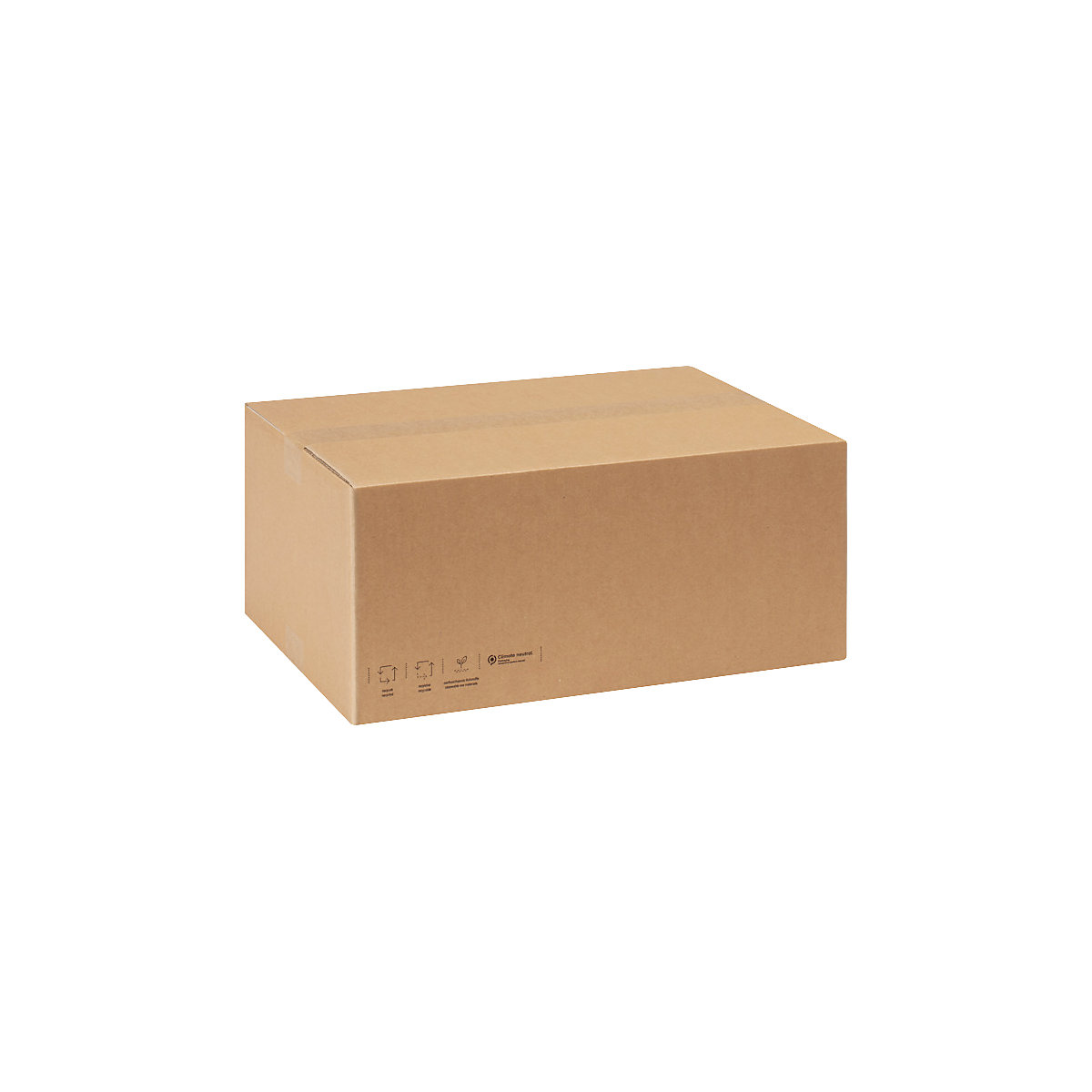 Wellpapp-Faltkarton 100 % Recyclingmaterial ratioform