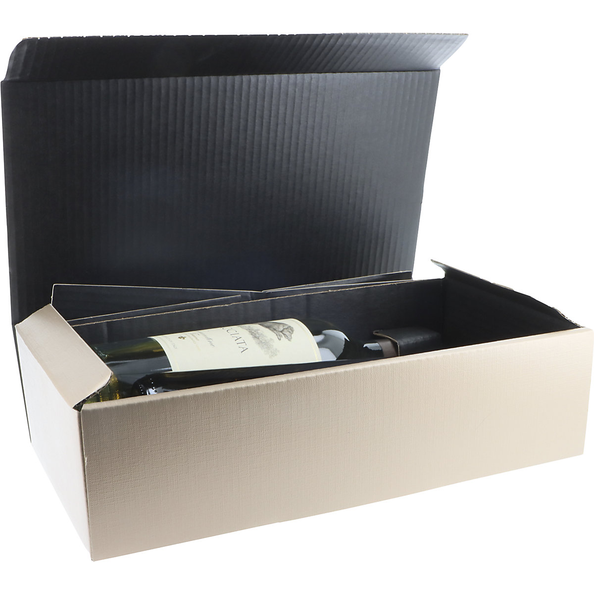 Flaschen-Geschenkkarton mit Struktur (Produktabbildung 5)-4