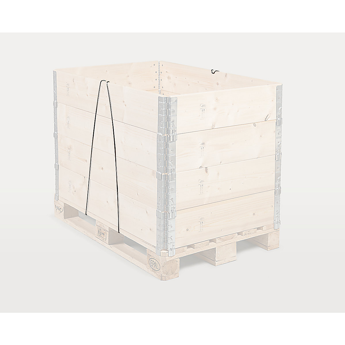 Kaiserkraft Wire Pallet Frame Lock Gray 3