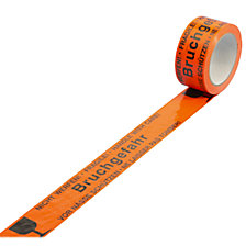 Aufdruck „Bruchgefahr''