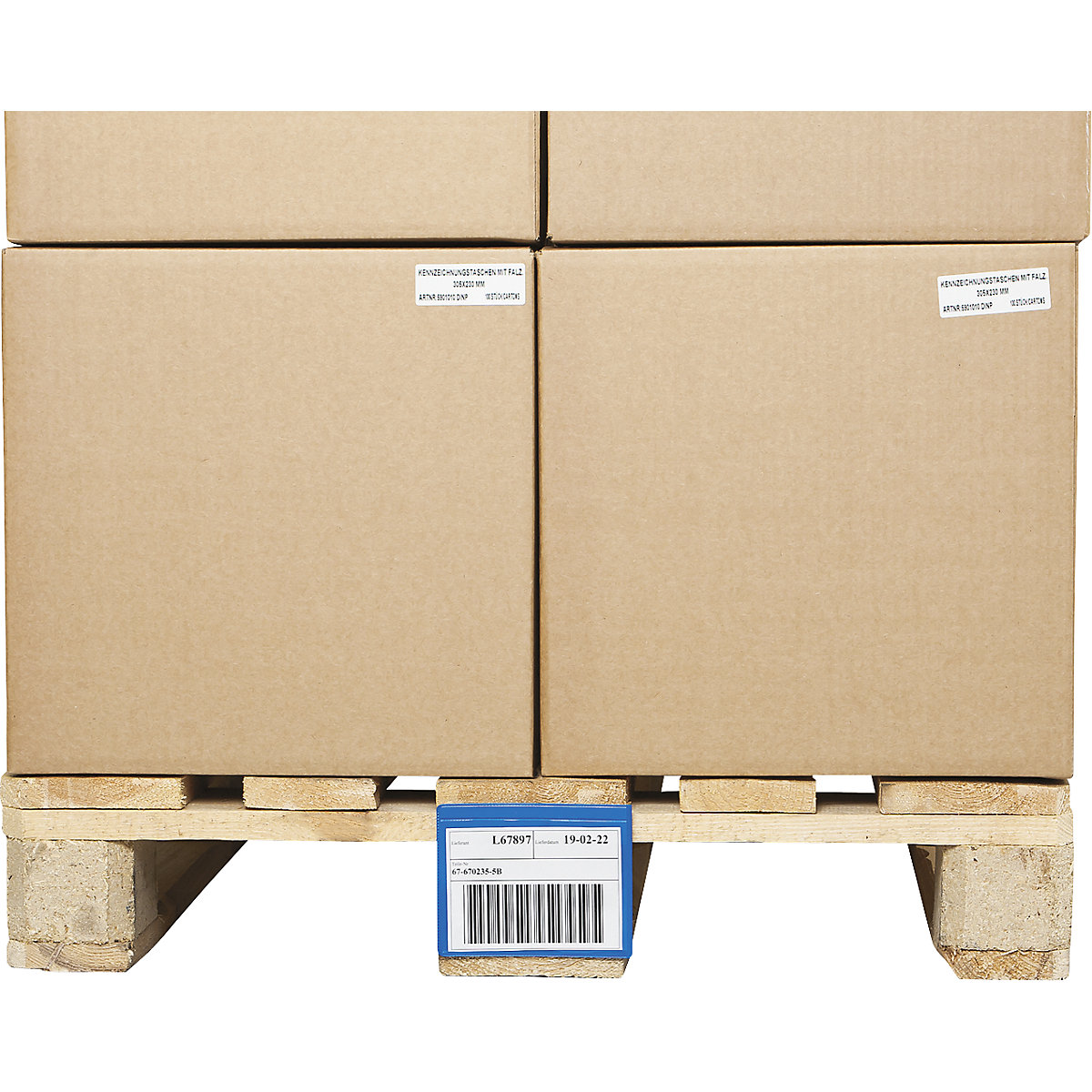 Etikethouders voor palletvoet, VE = 100 stuks (Productafbeelding 3)-2