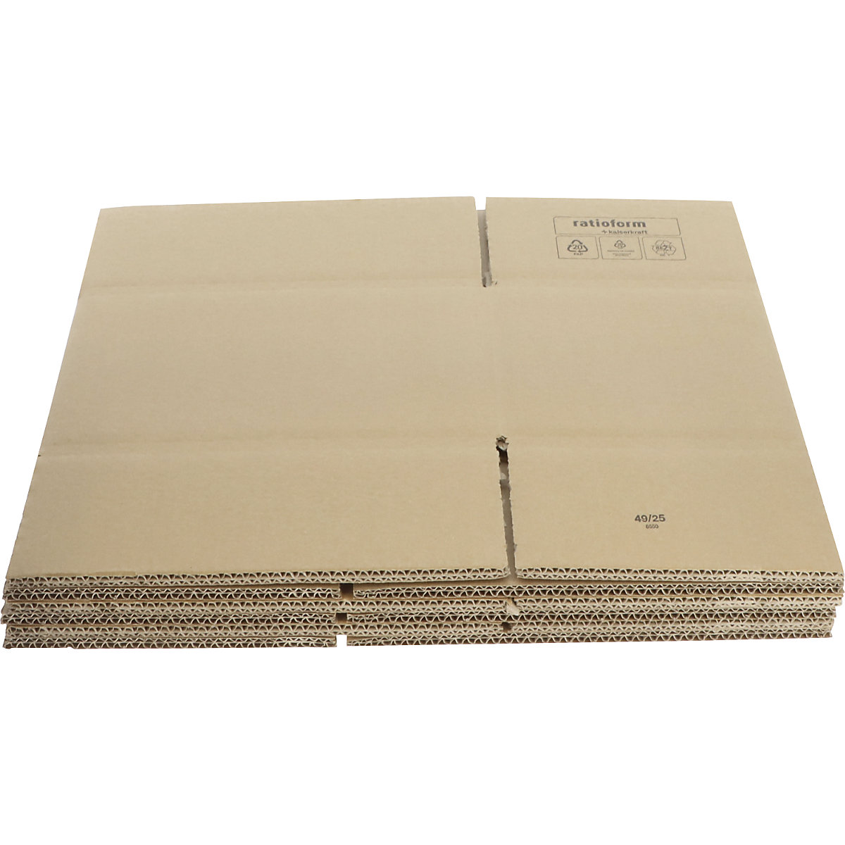 Golfkartonnen vouwdoos, 3-laags – ratioform terra (Productafbeelding 3)-2