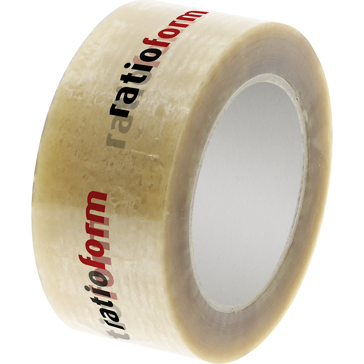 PET-Paketband, individuell bedruckt, VE 36 Rollen, Druck 2-farbig, transparent-5