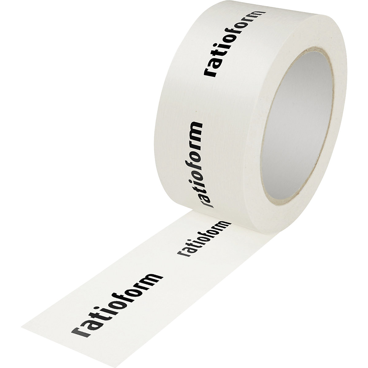 Papier-Packband, gekreppt, individuell bedruckt, VE 36 Rollen, Druck 1-farbig, weiß-2