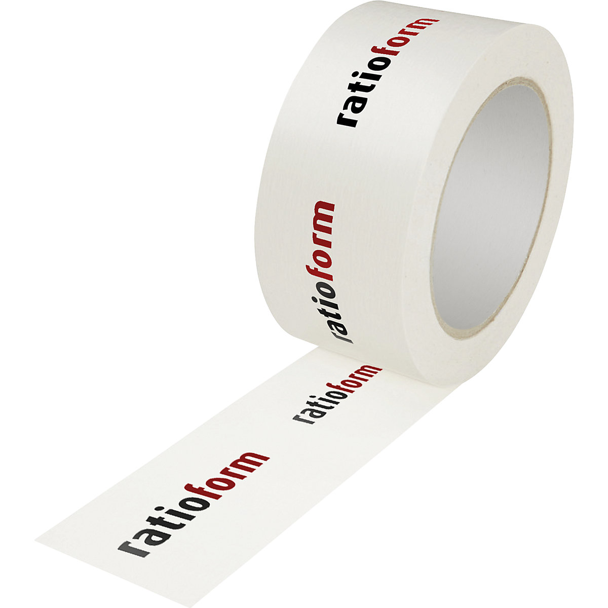 Papier-Packband, gekreppt, individuell bedruckt, VE 36 Rollen, Druck 2-farbig, weiß-5